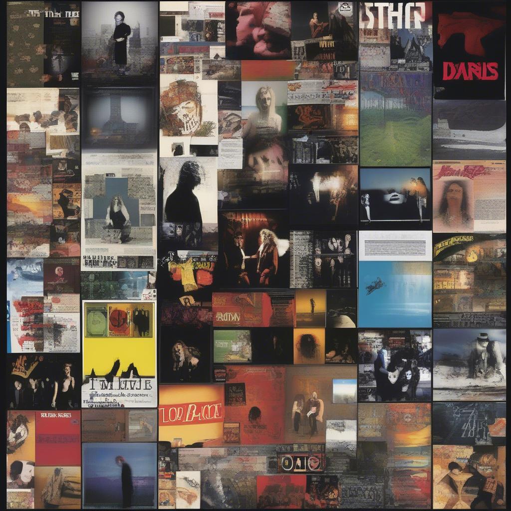 00s Rock Album Covers Collage