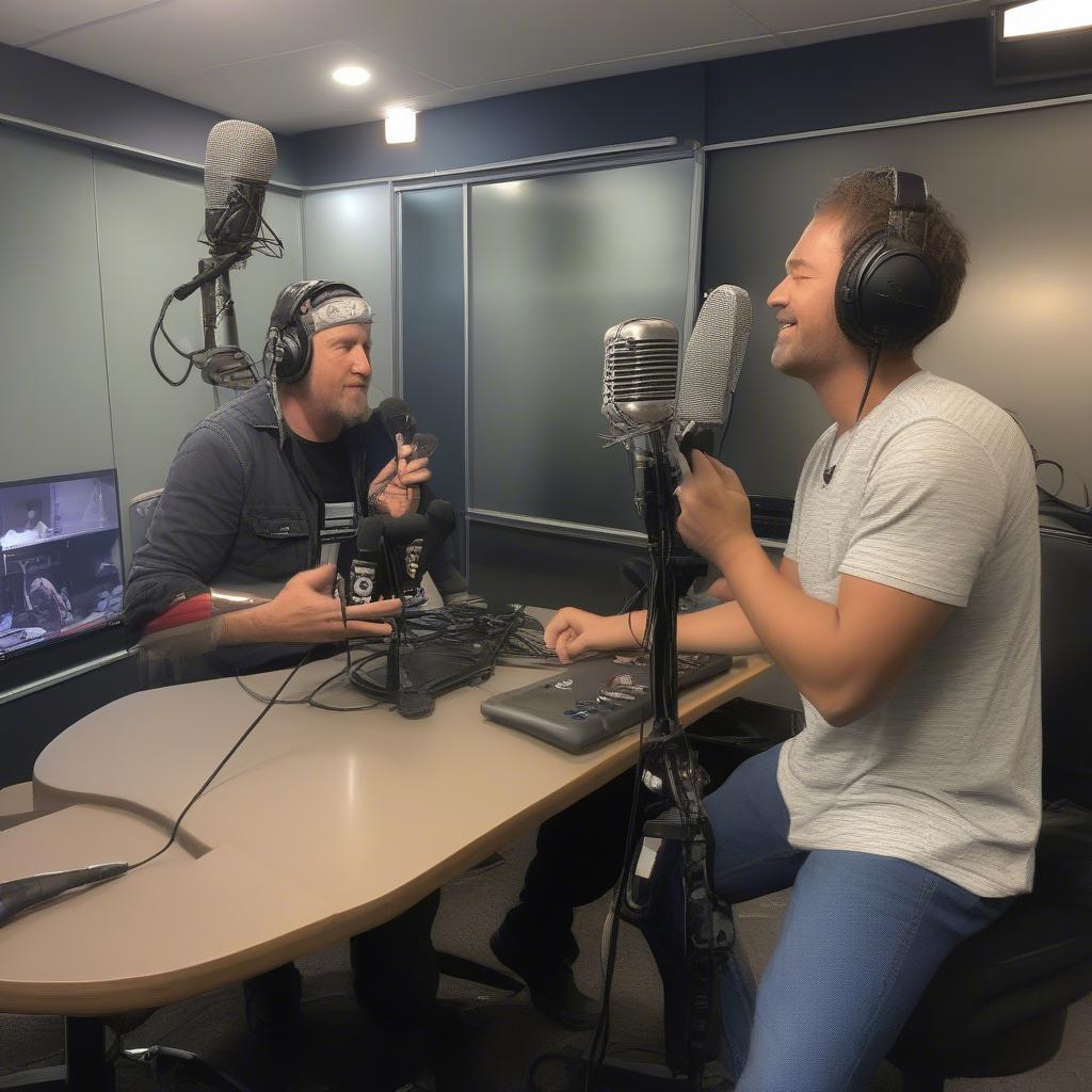 102.1 The Edge DJ Interviewing an Artist in 2018