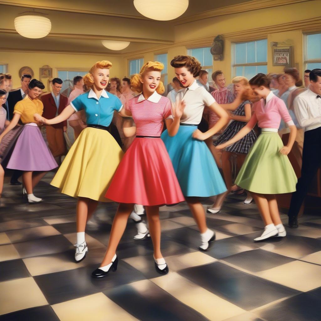 Teenagers Dancing in the 1950s