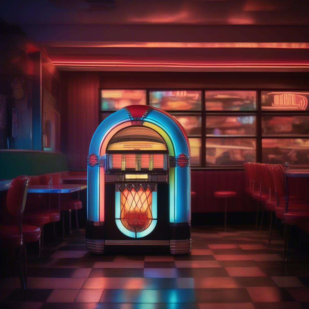 1957 Jukebox and Vinyl Records