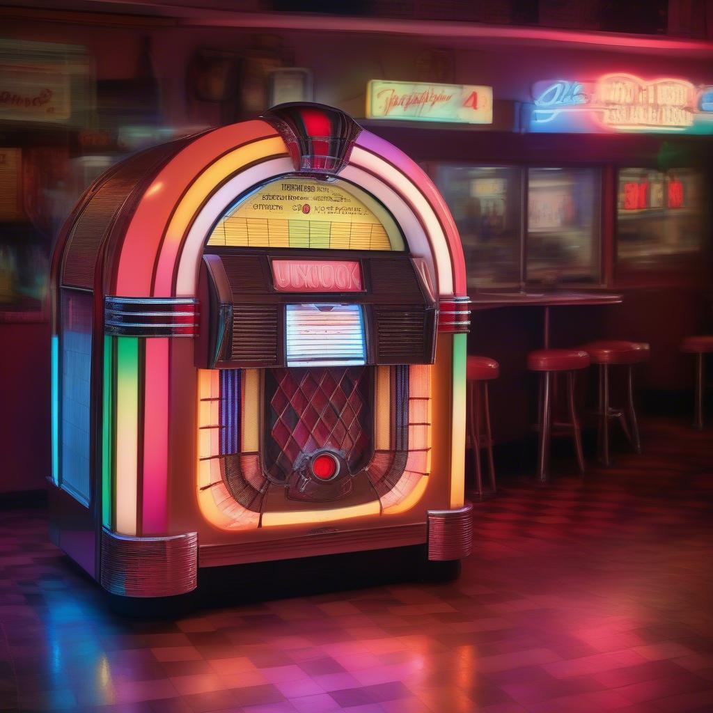 1960s Jukebox Playing Music