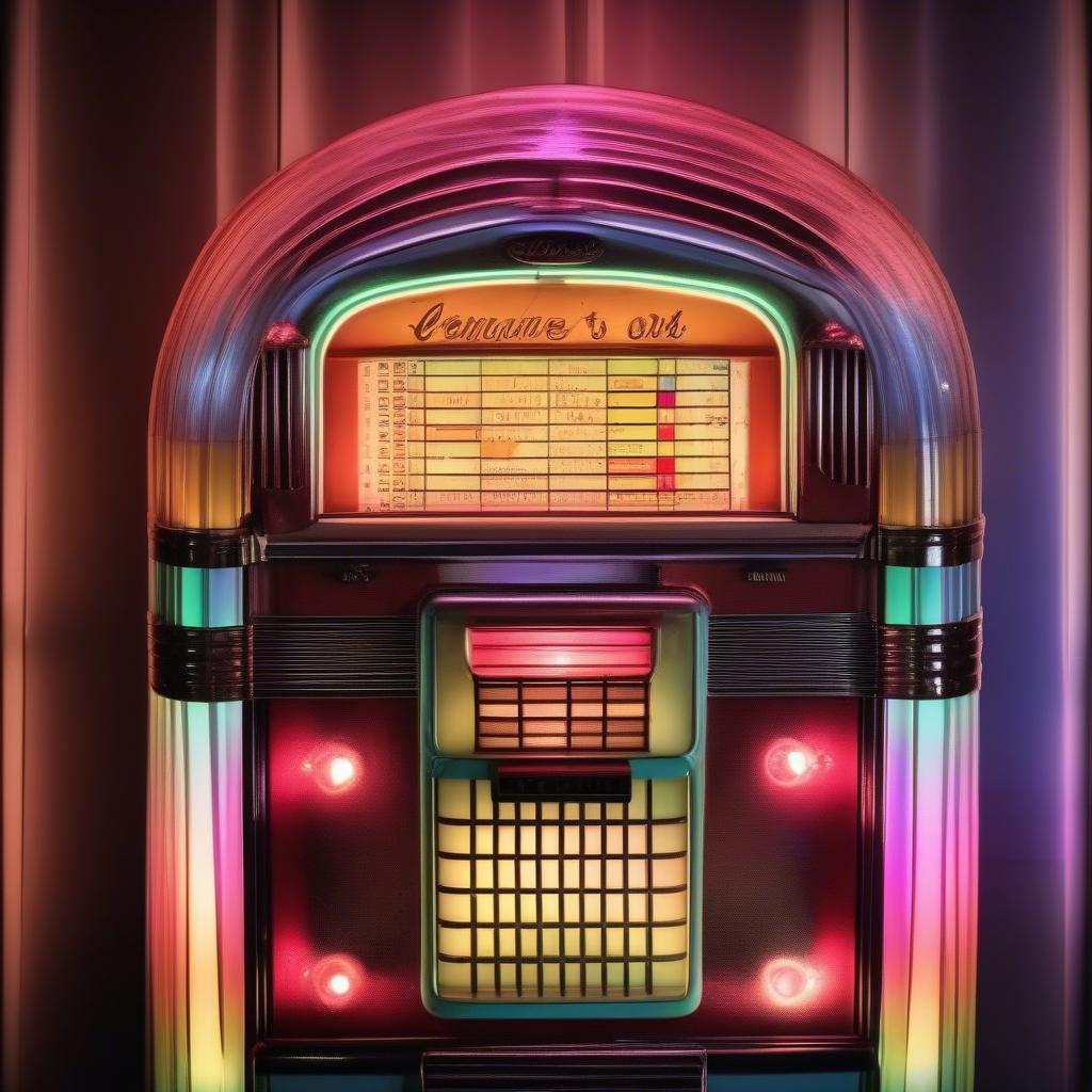 A vintage jukebox playing a 1964 hit