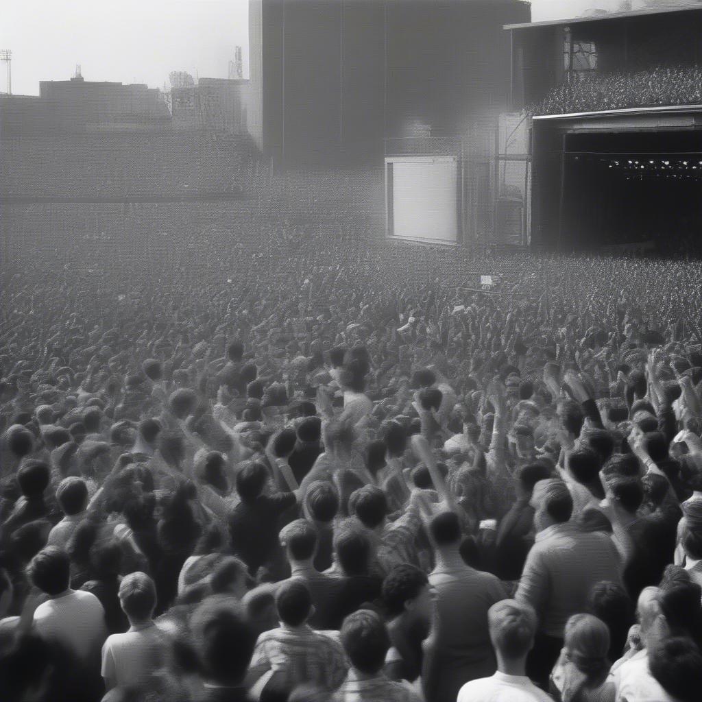 1964 Rock Concert Crowd