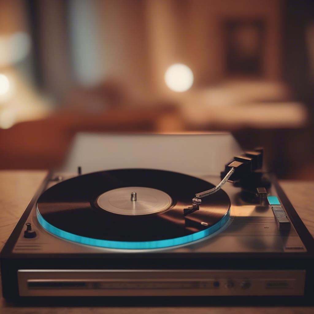 1968 Turntable Playing Vinyl