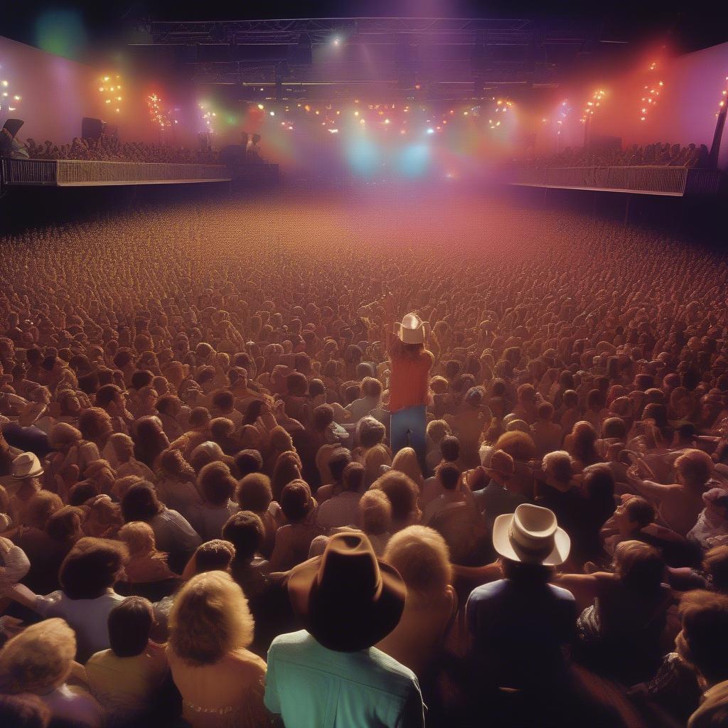 Live Country Music Concert in 1976