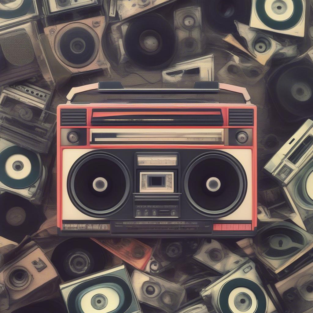 Cassette Tapes and Boomboxes