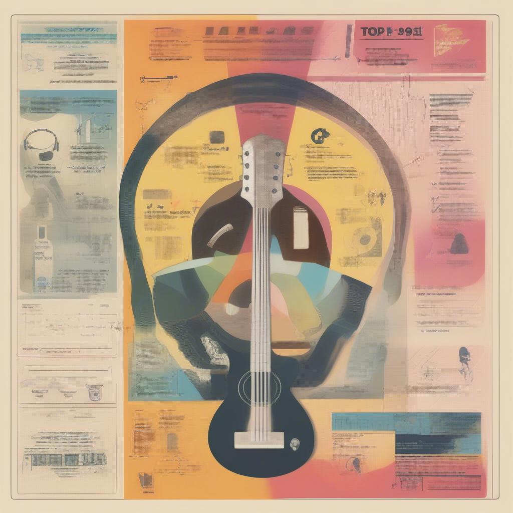 Key Characteristics of 1981's Top Songs:  A visual representation showcasing the defining elements of popular music in 1981, including catchy melodies, strong vocals, and a blend of genres.