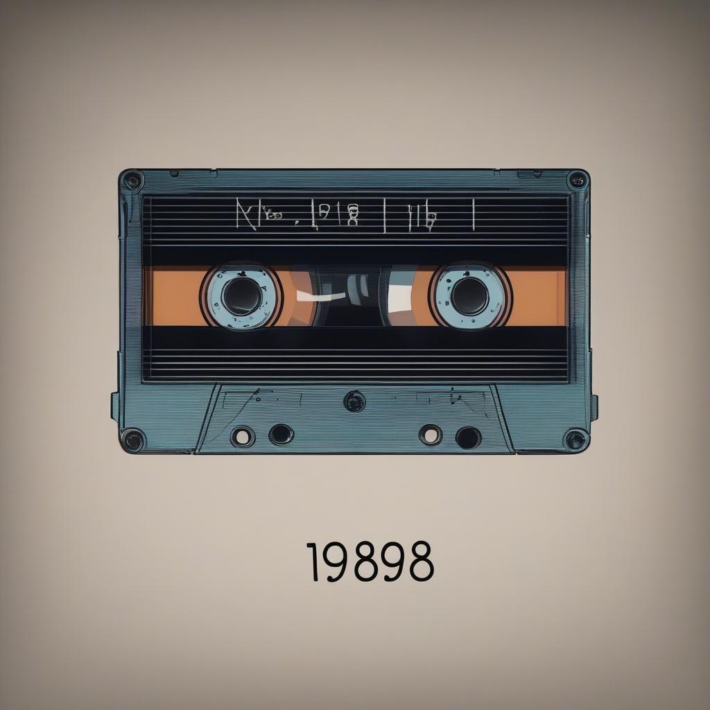 Cassette tape representing the music legacy of 1988