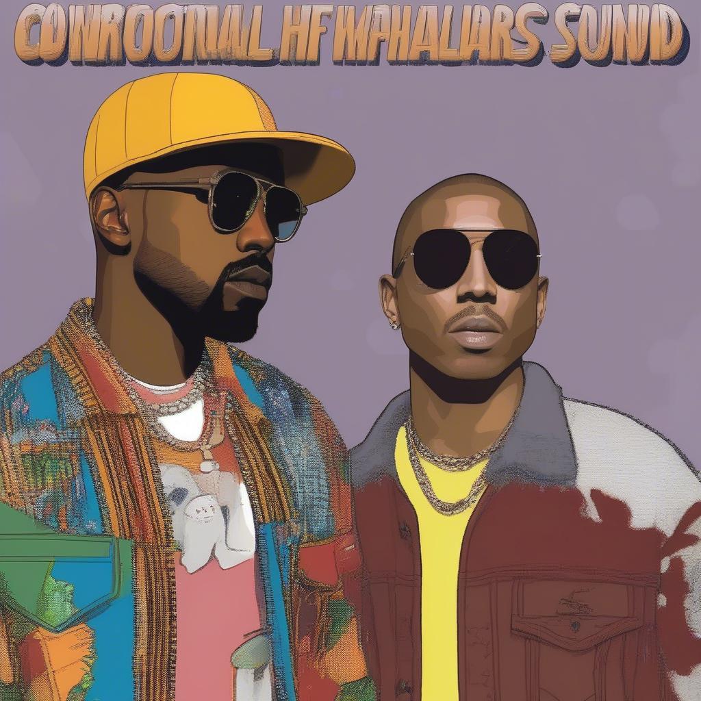 Kanye West and Pharrell Williams as Influential 2000s Rap Producers