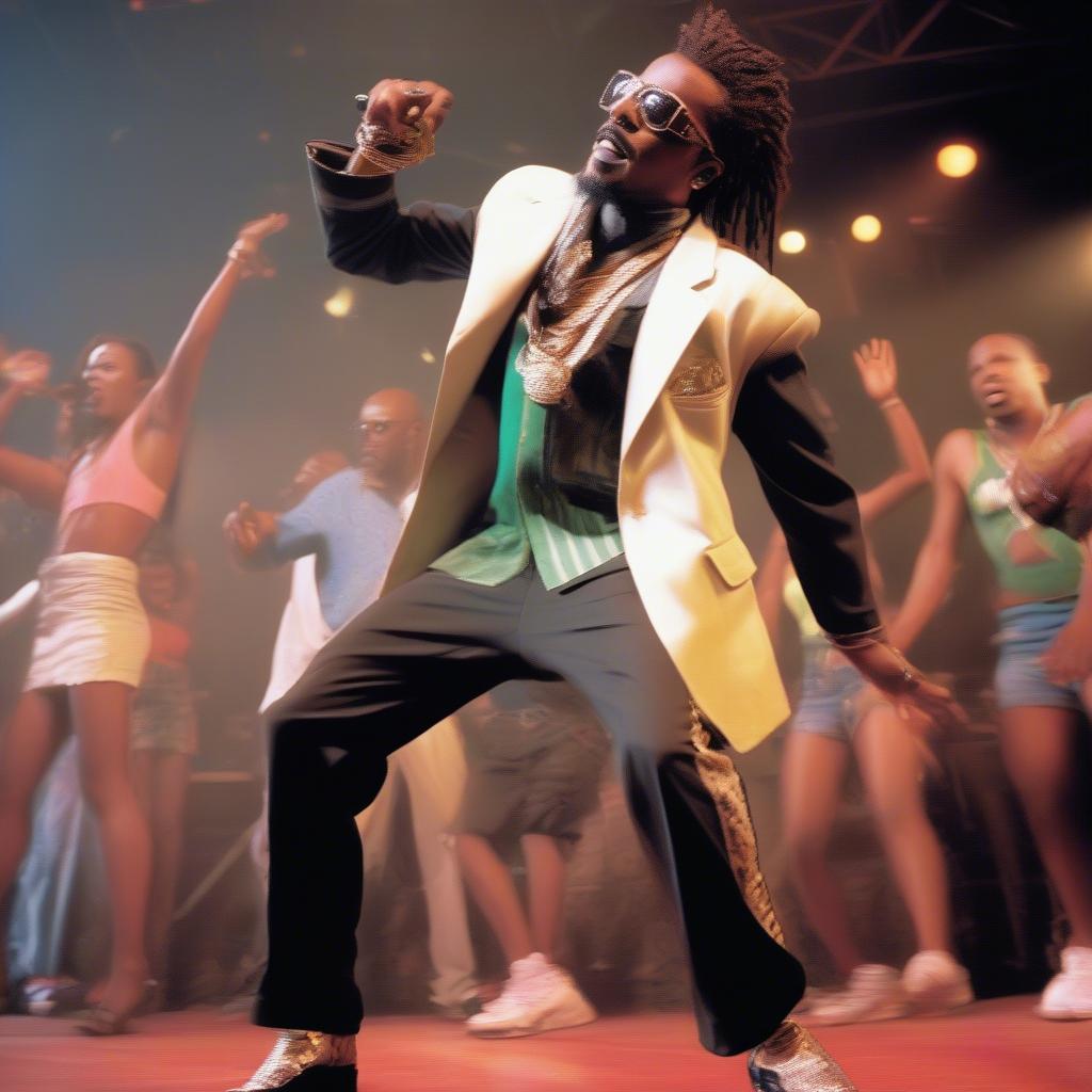 Beenie Man Performing Dancehall