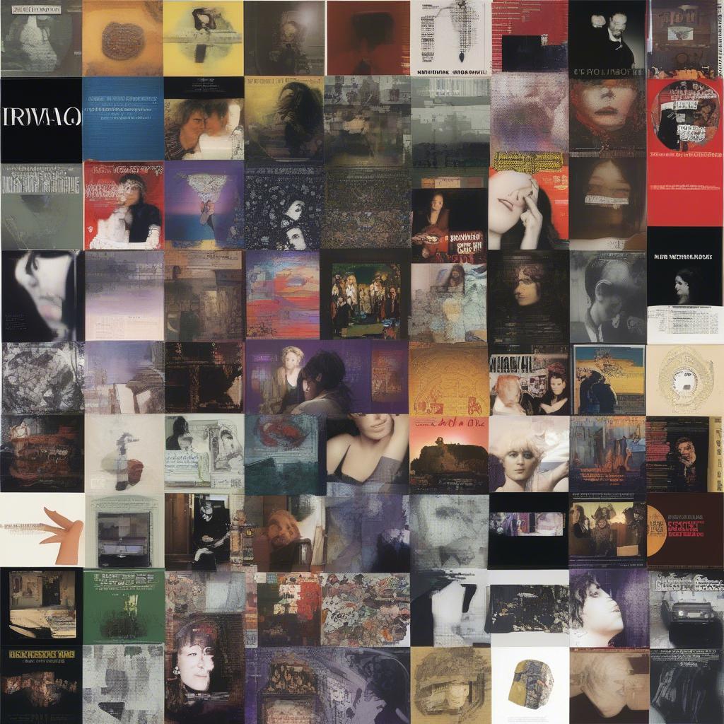 Images showcasing album covers from lesser-known but critically acclaimed artists of 2001