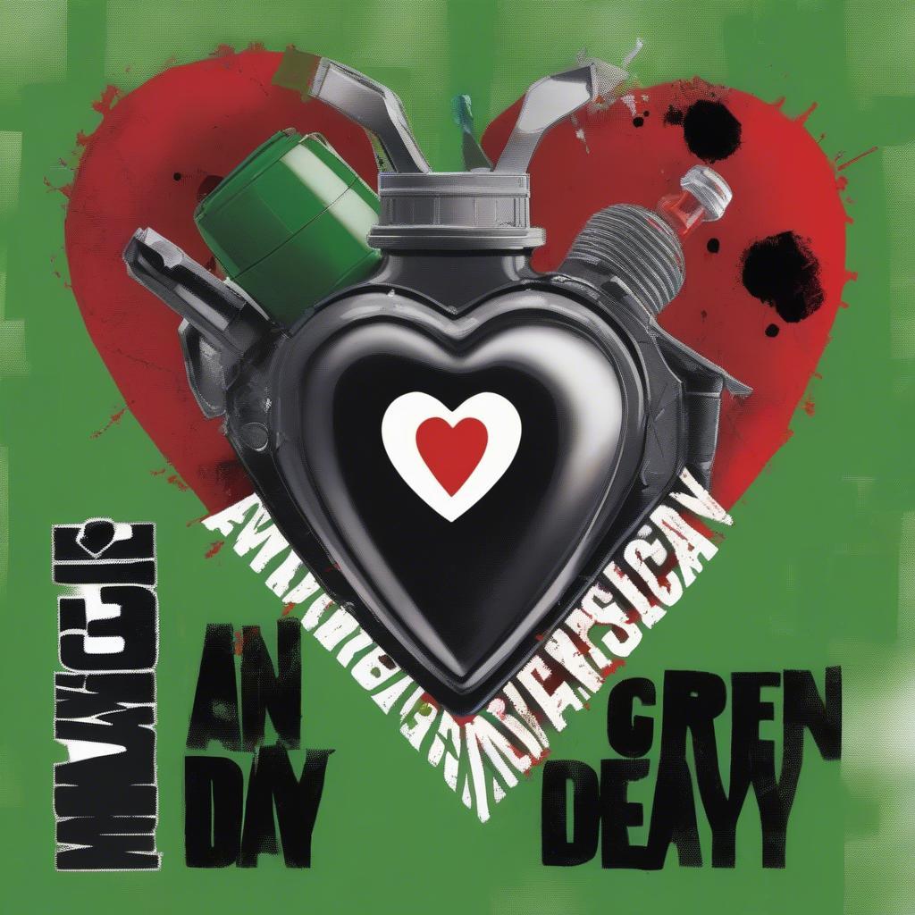 Green Day's "American Idiot" album cover