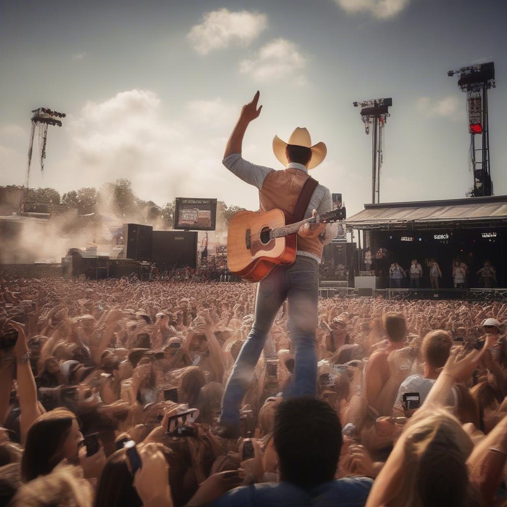 Easton Corbin performing "A Little More Country Than That"