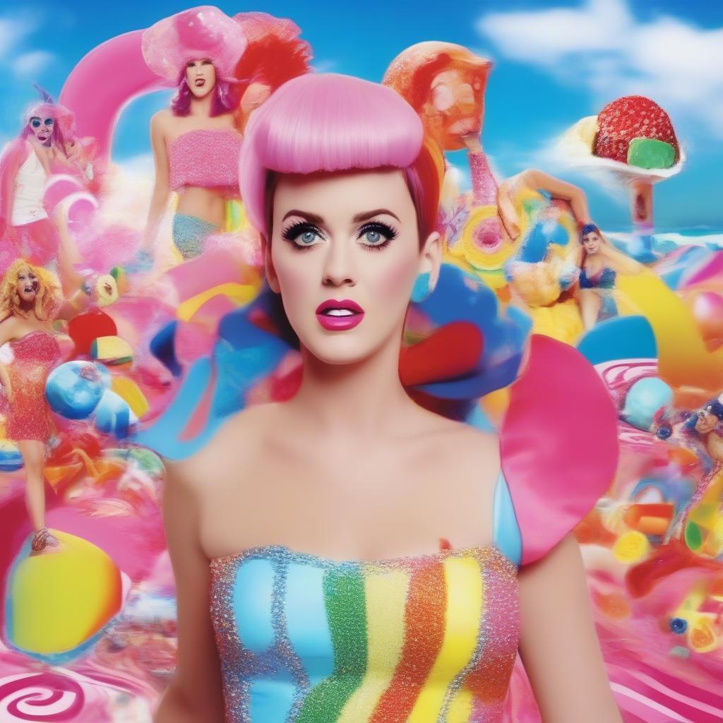 Katy Perry in the "California Gurls" music video