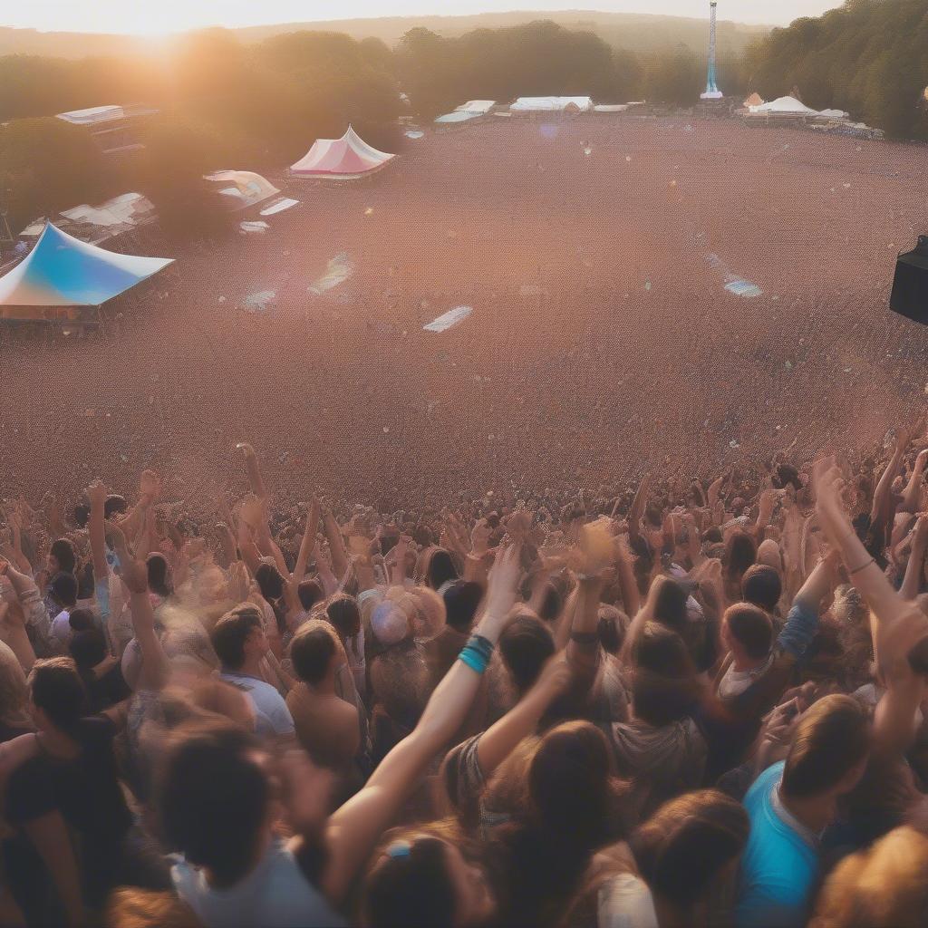 Crowd at a music festival