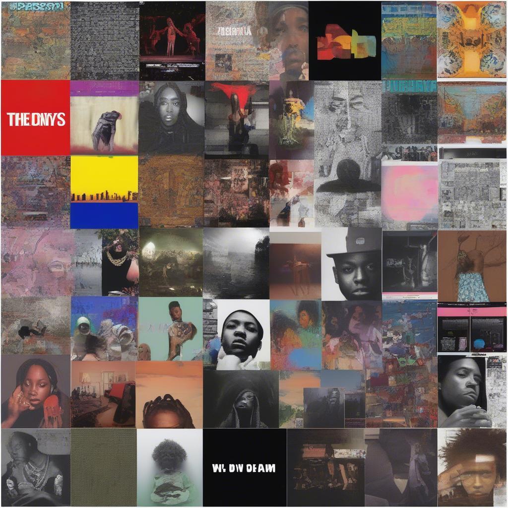 Album covers from top rap albums of 2017.