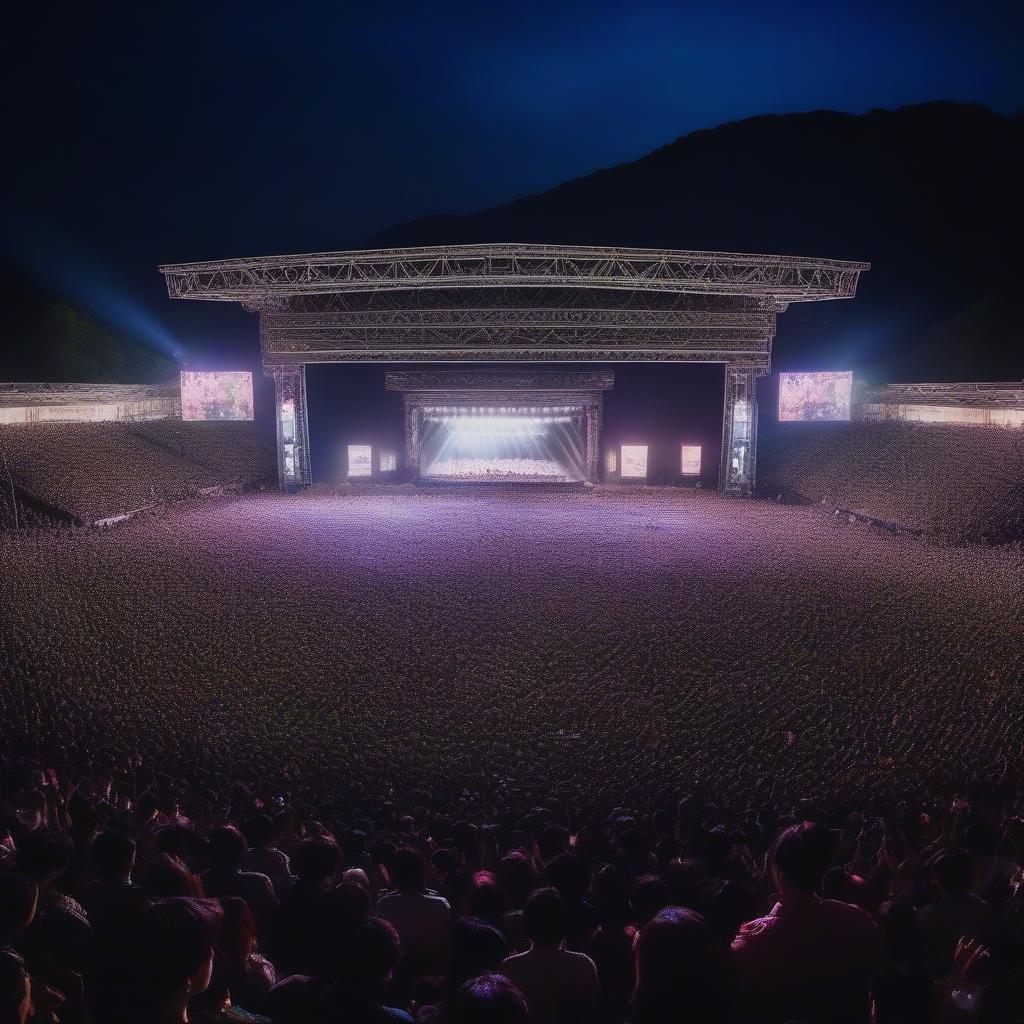 Crowd at the 2017 Rock in Japan Festival