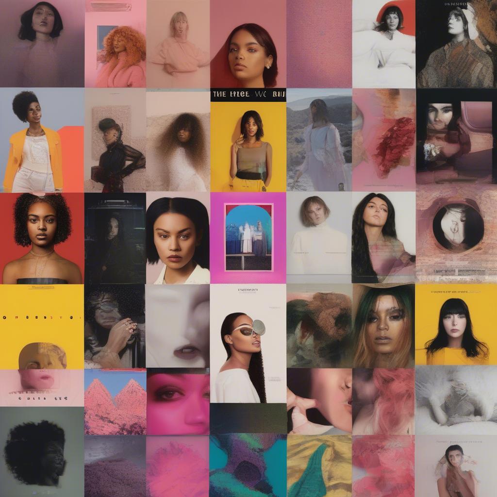 Album Covers of Top Female Songs of 2018