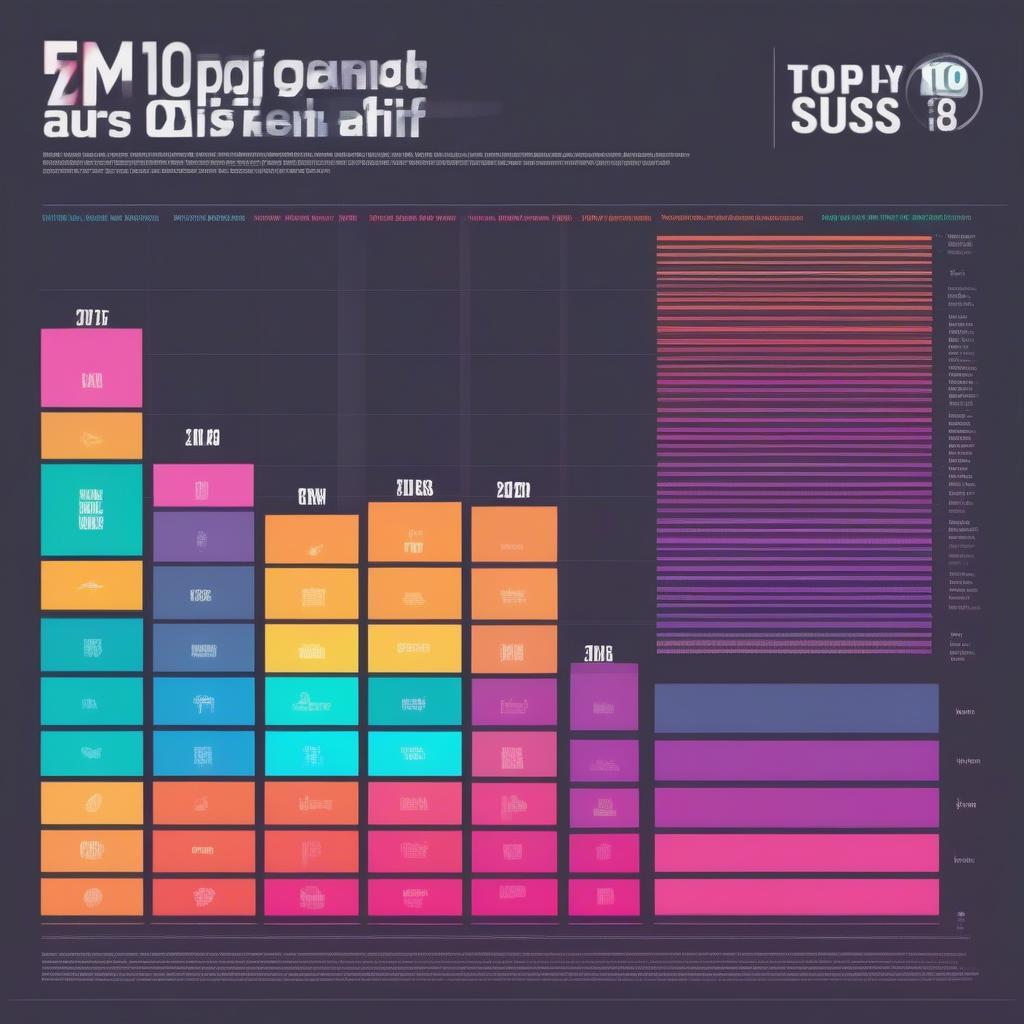 Chart of Popular Music Genres in 2018