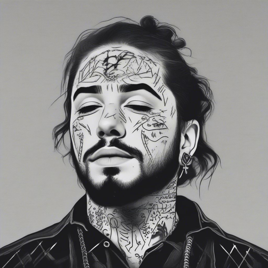 Post Malone's Rockstar single cover.