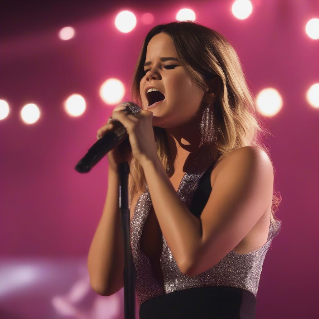 Maren Morris singing "The Bones"