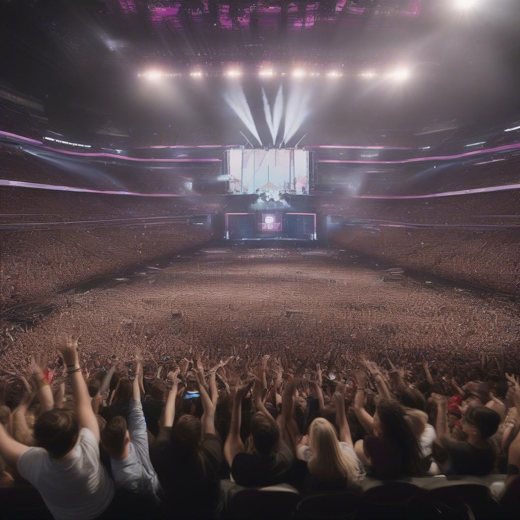 Crowd at the 2019 iHeartRadio Music Festival