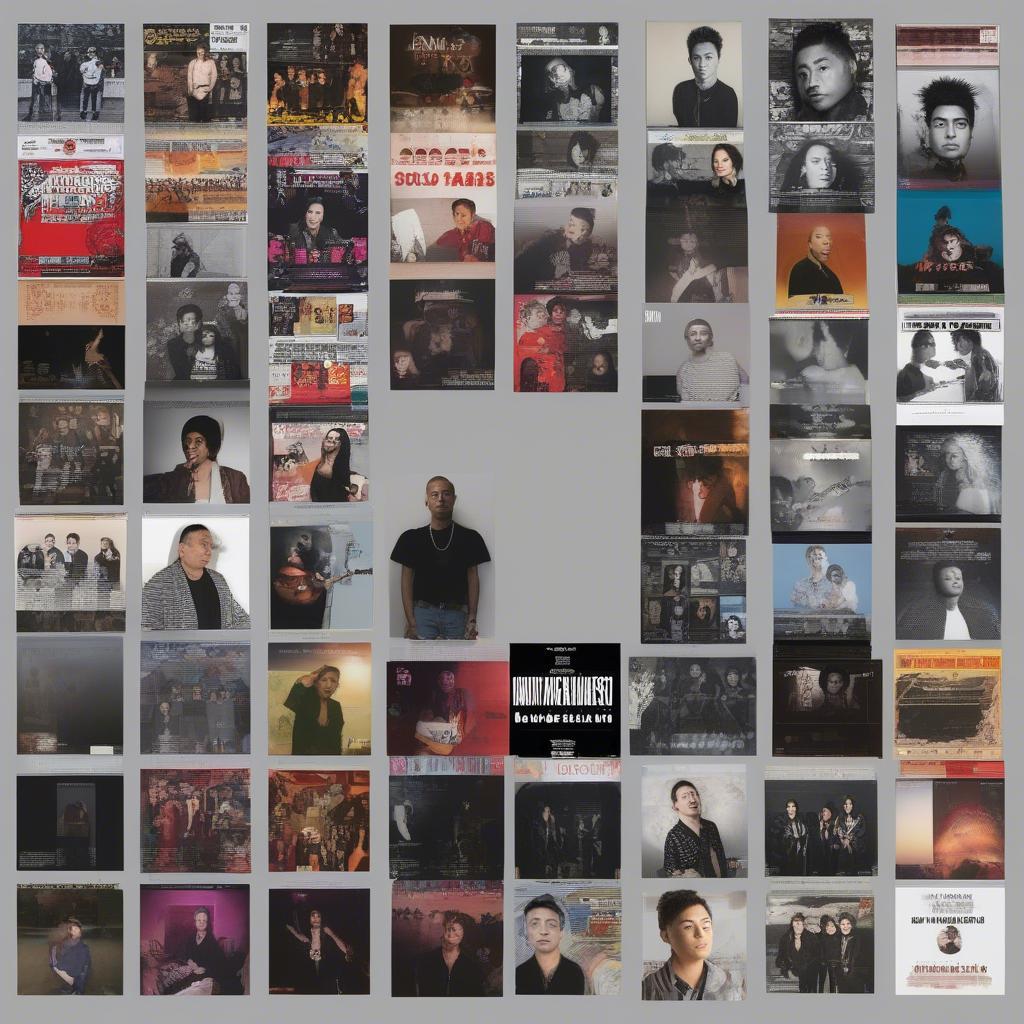 A compilation of album covers and artist photos from 2019 OPM hits