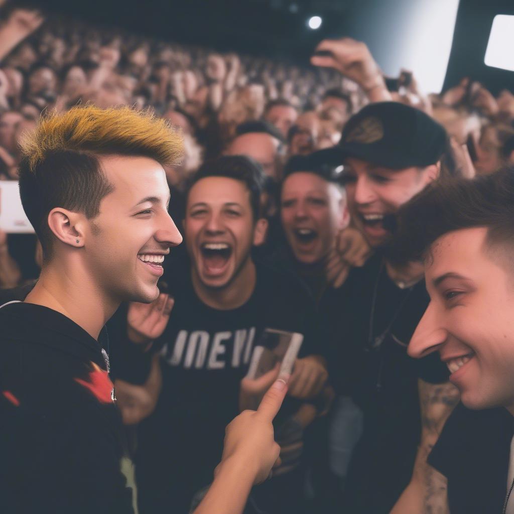 21 Pilots Interacting with Fans