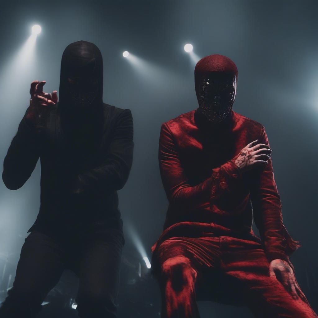 Twenty One Pilots performing Heathens.