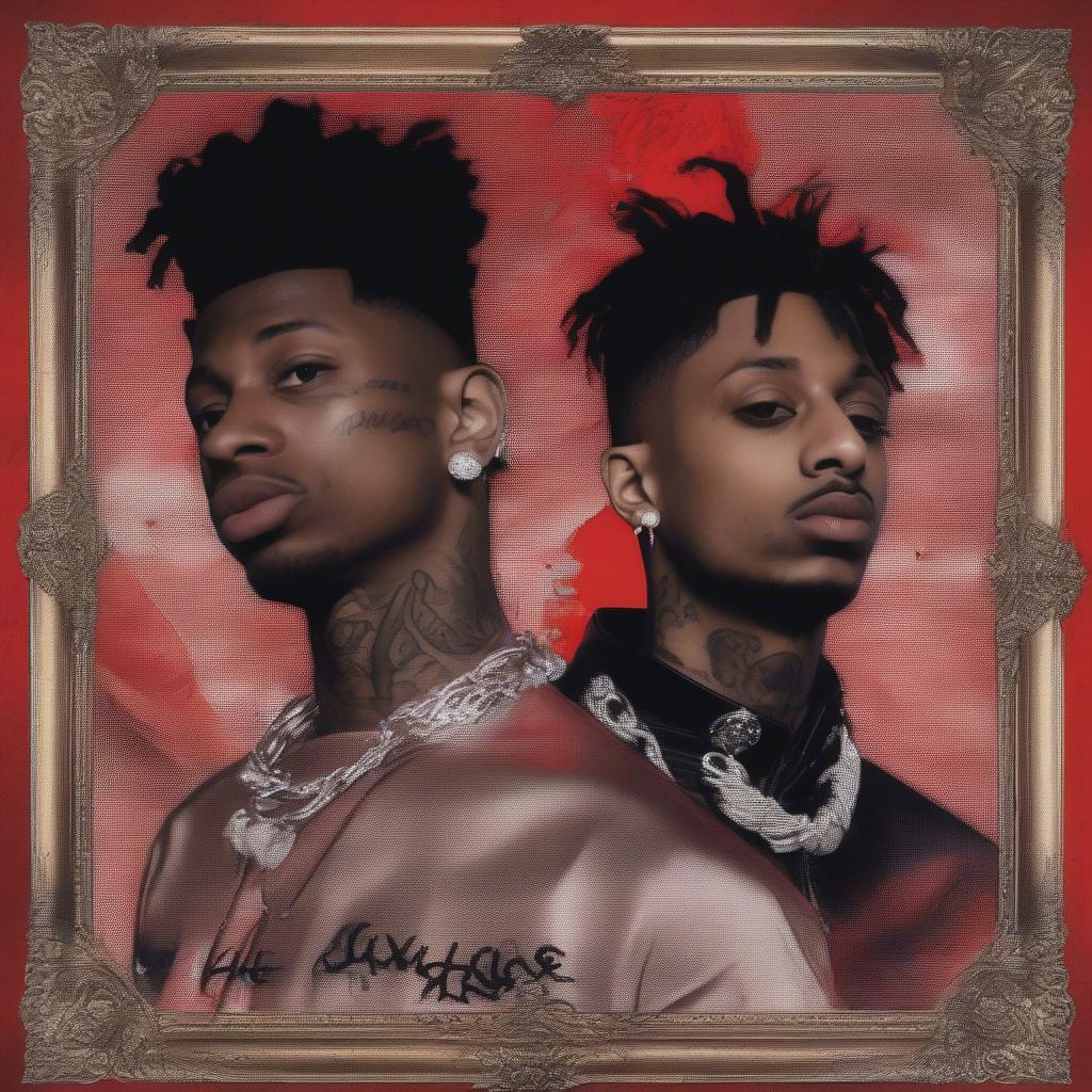 21 Savage and Metro Boomin on the cover of Savage Mode II