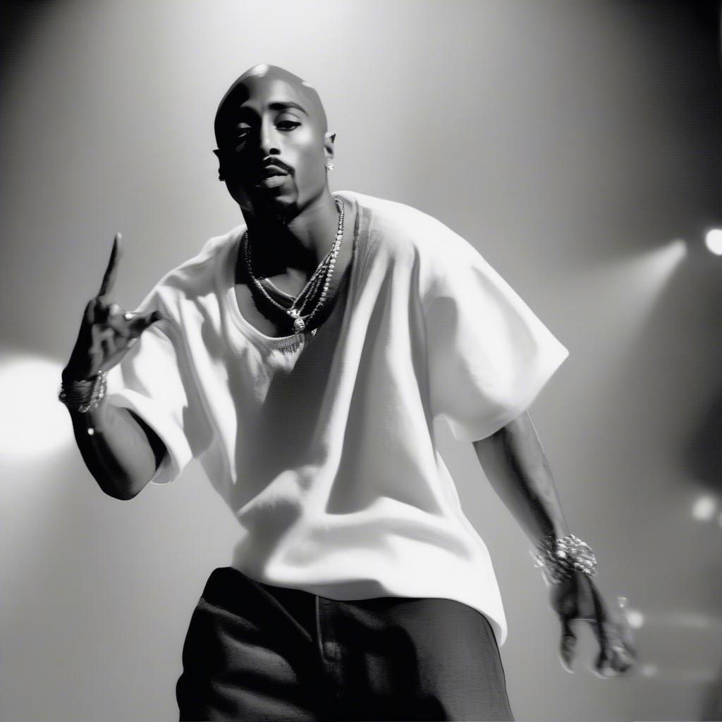 2Pac Performing Live on Stage