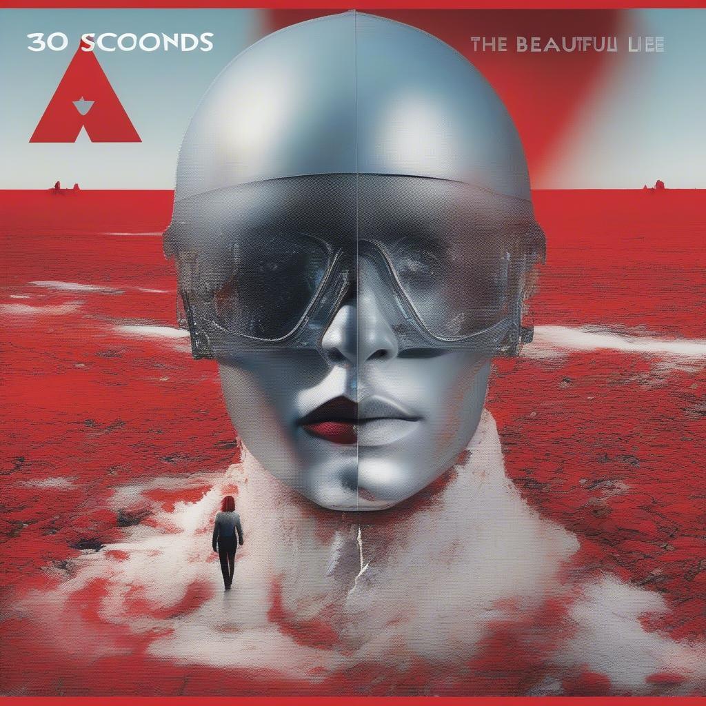 Album cover of "A Beautiful Lie" by 30 Seconds to Mars, featuring the iconic artwork and band logo.