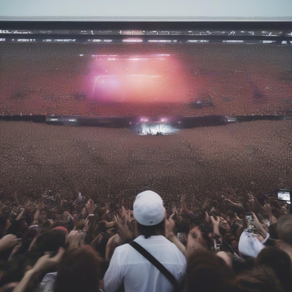 30 Seconds to Mars performing live during their This Is War tour, showcasing the band's stage presence and connection with the audience.