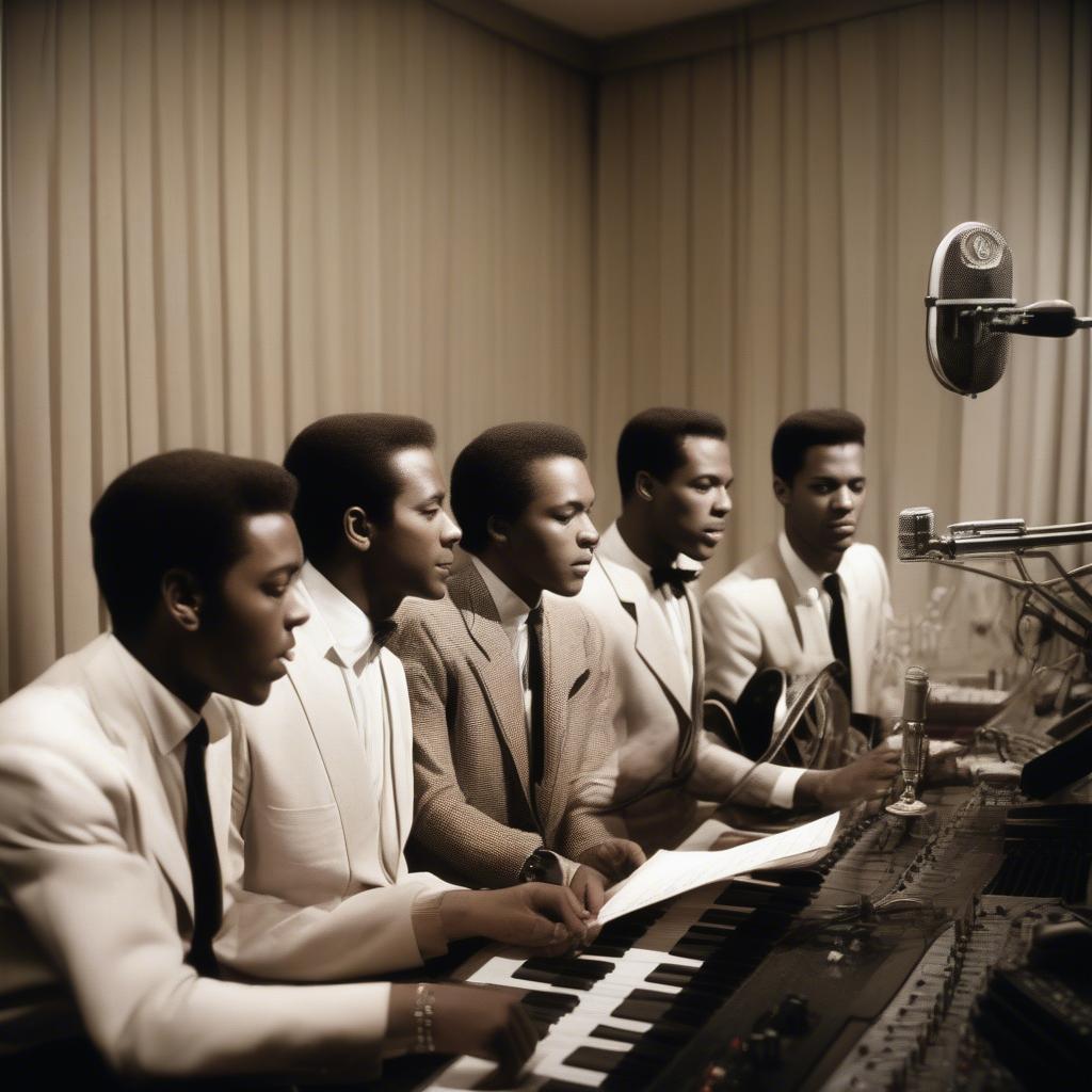 The 4 Tops Recording at Motown