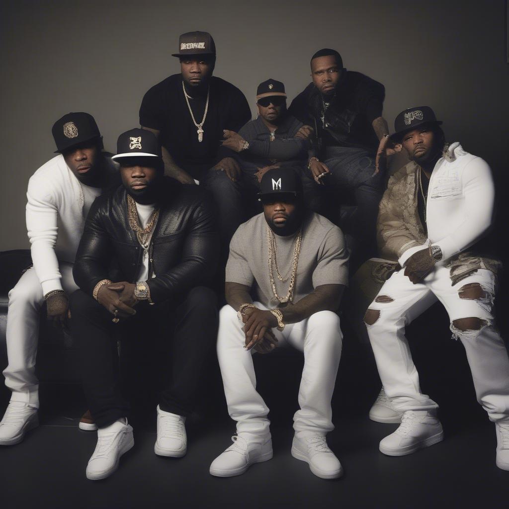 50 Cent with G-Unit Members