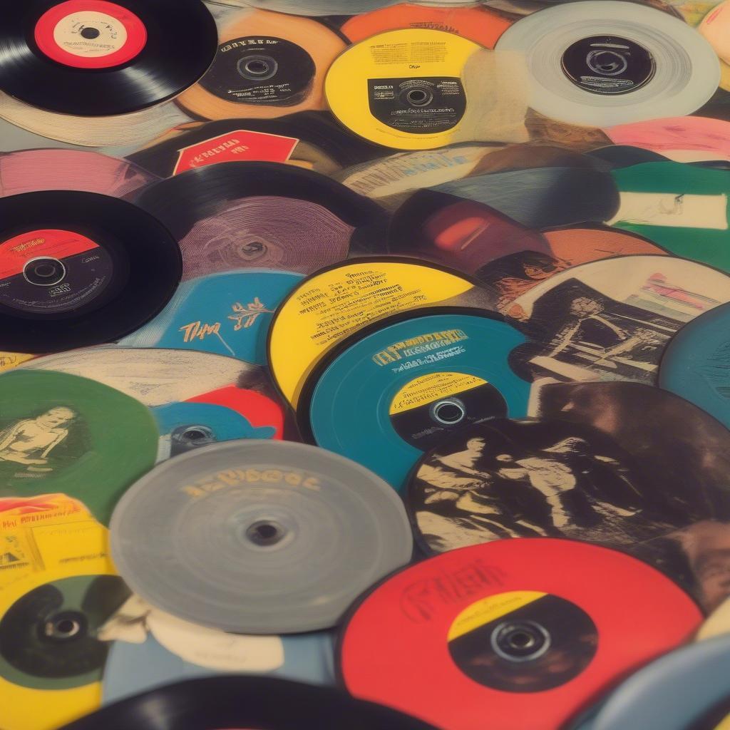 A Collection of 50s Country Vinyl Records