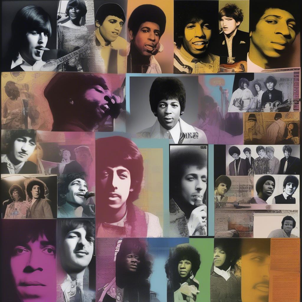 60s Music Icons Collage