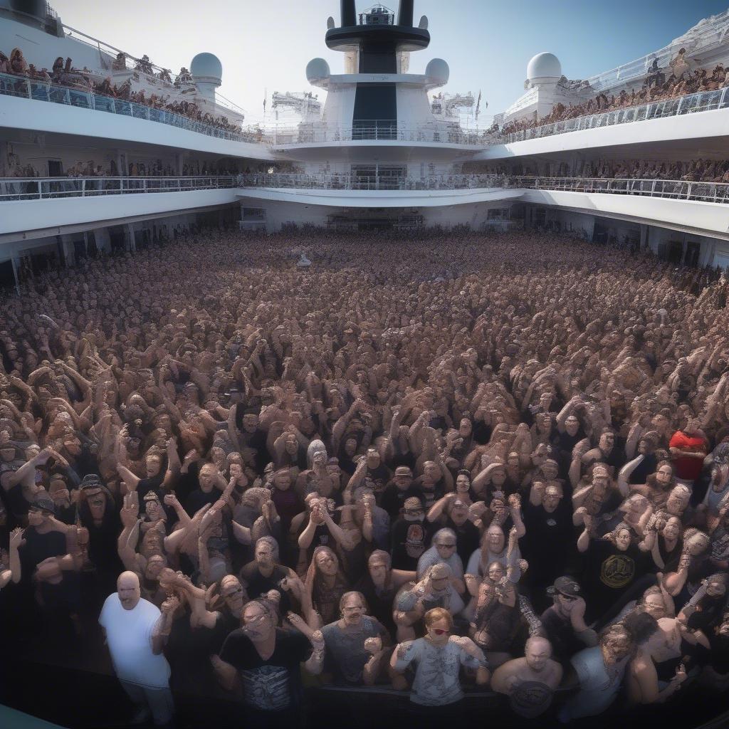 Crowd at 70000 Tons of Metal 2019