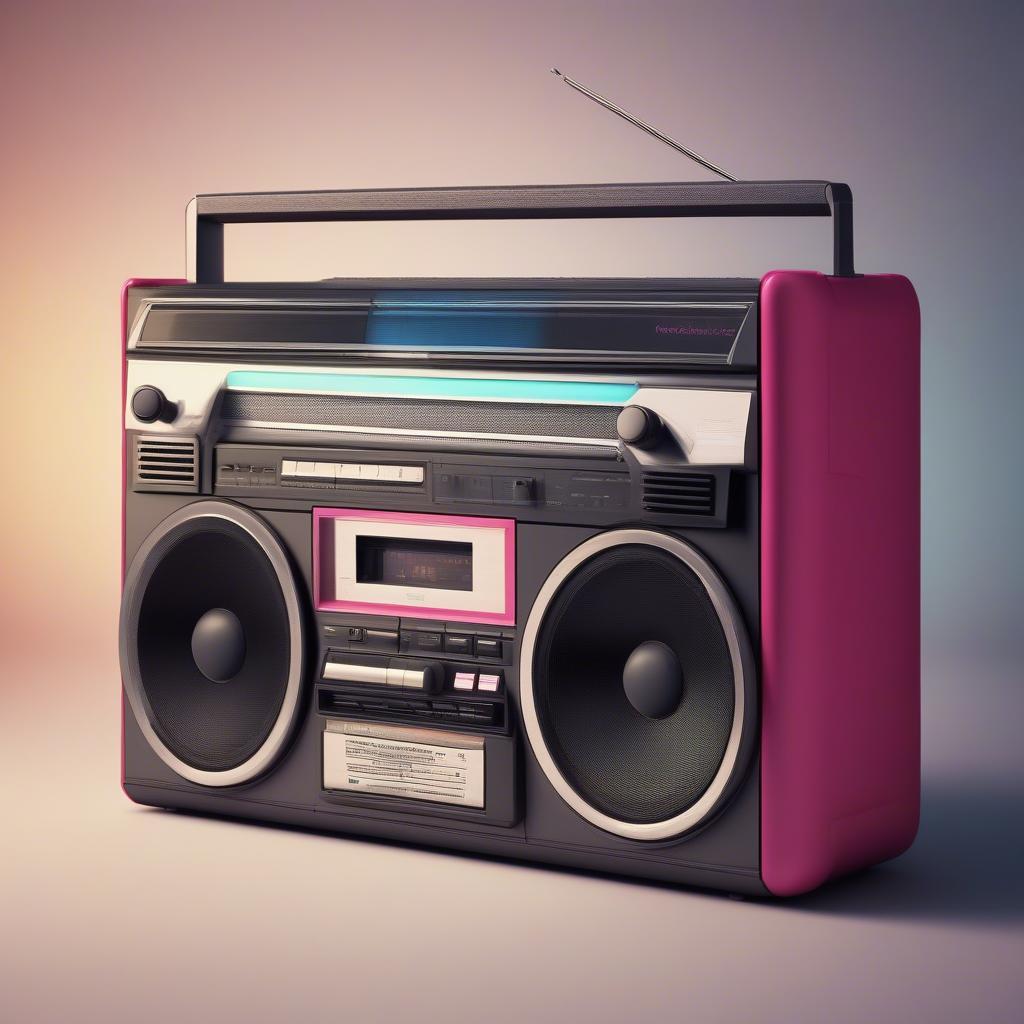 A classic 80s boombox