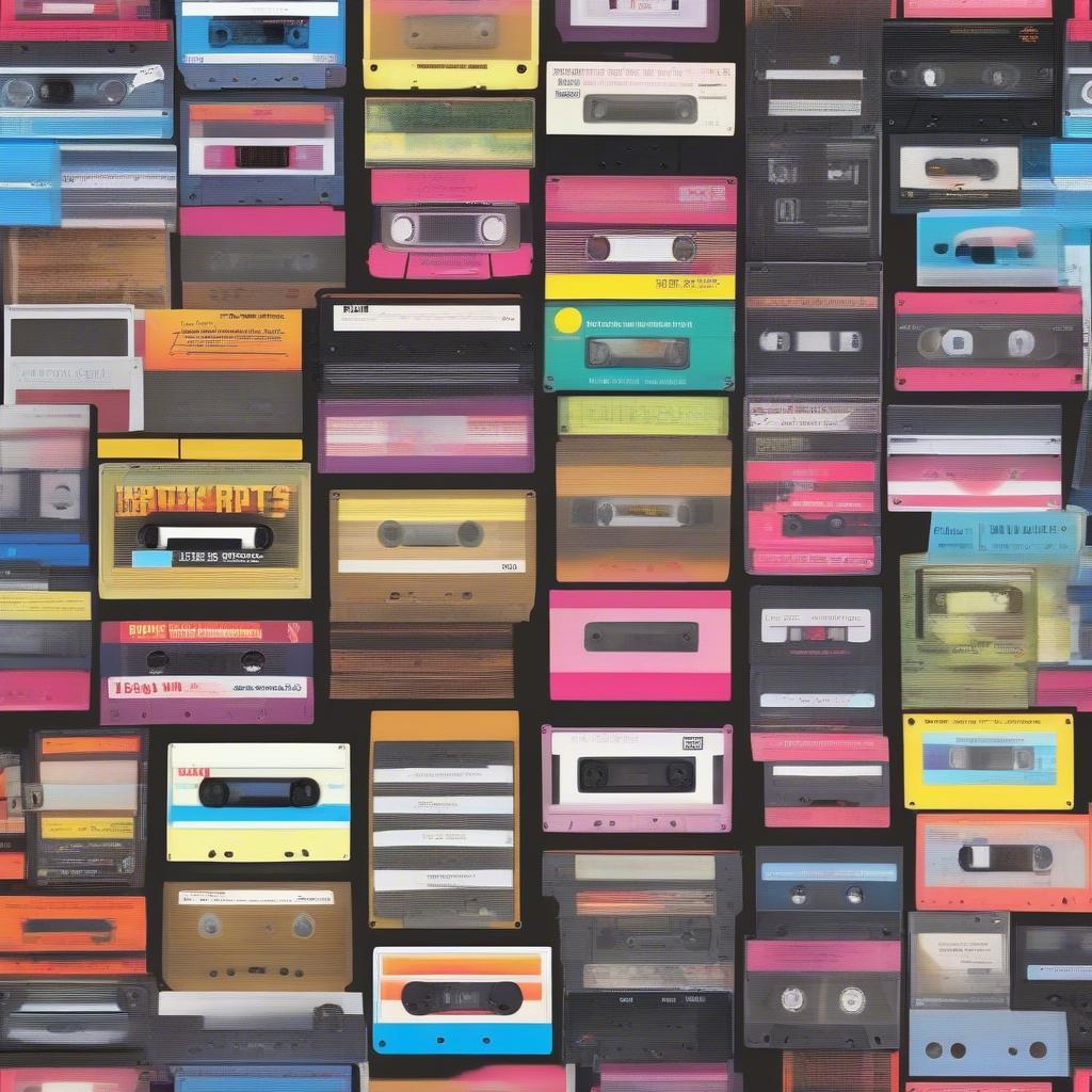 Cassette tapes from the 1980s