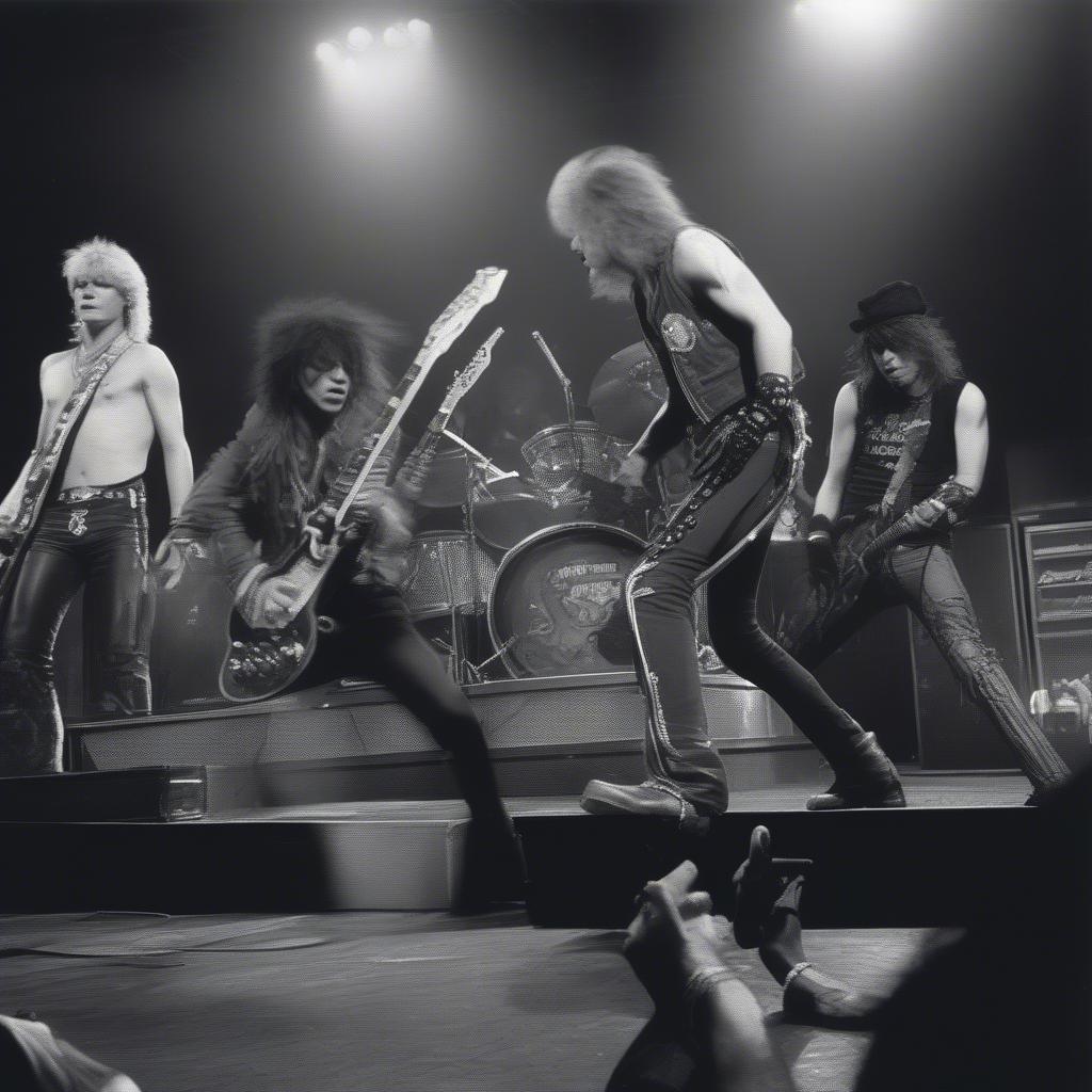 Guns N' Roses performing live