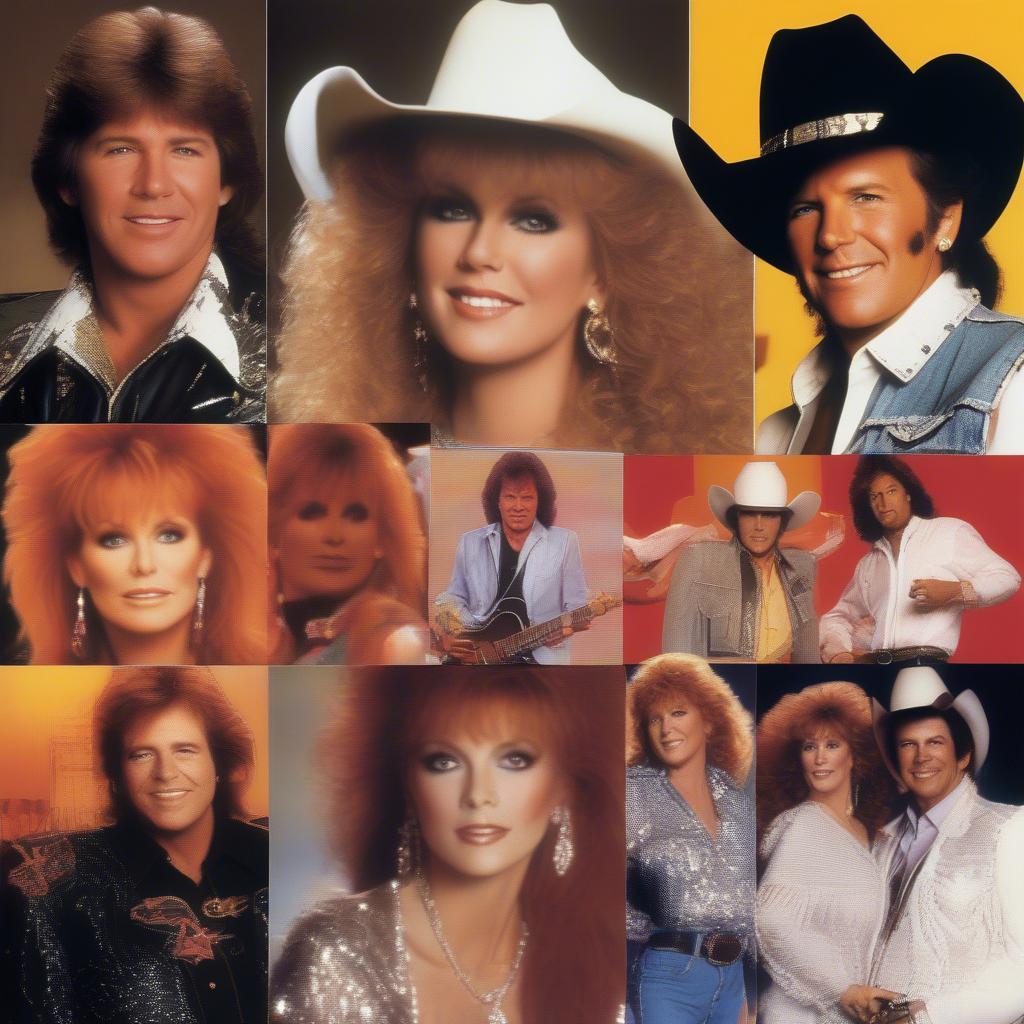 80s Country Music Stars: George Strait, Reba McEntire, and Alabama