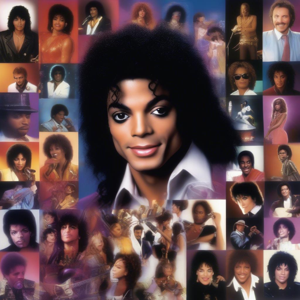 Montage of 80s Music Icons