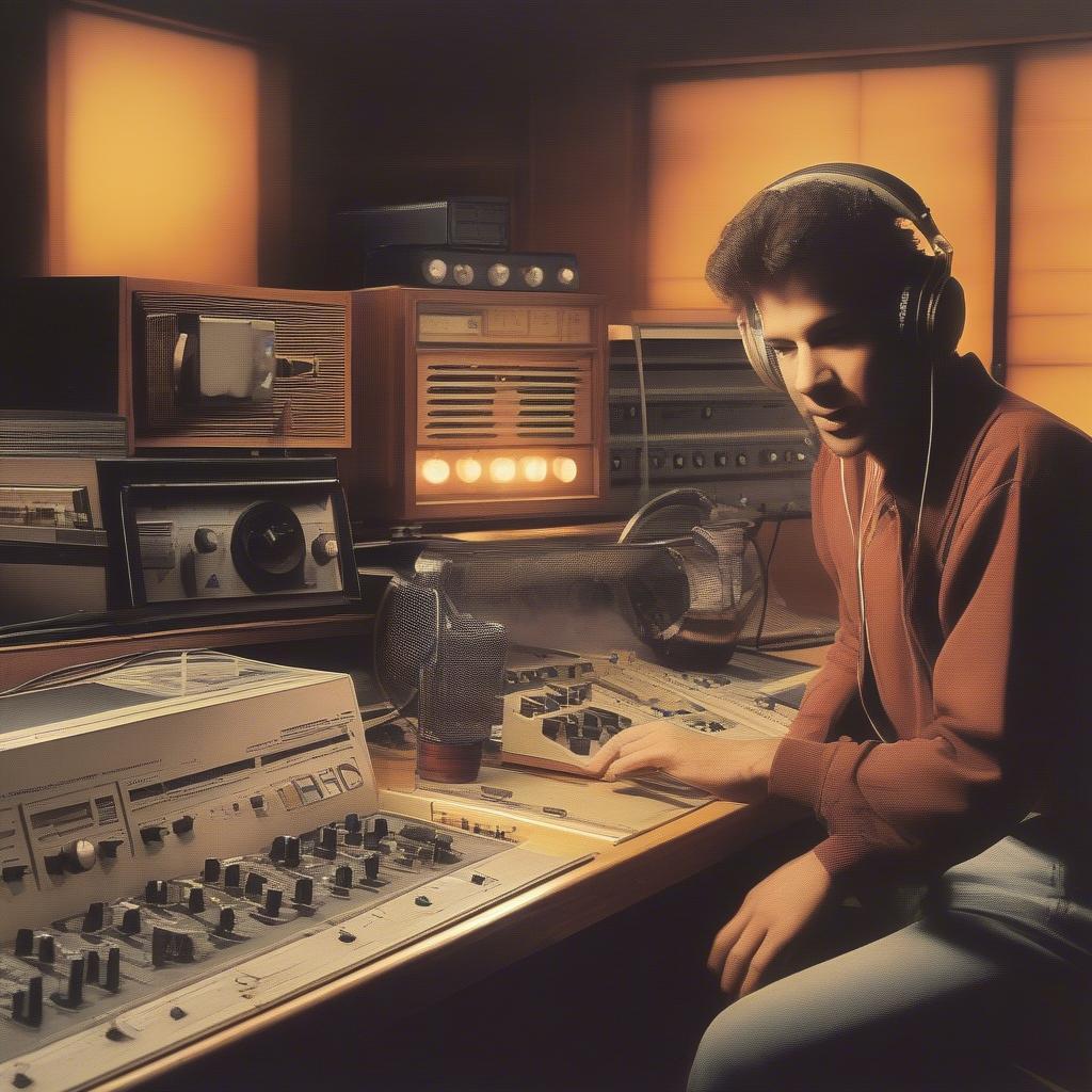 80s Soft Rock Radio Broadcast Studio