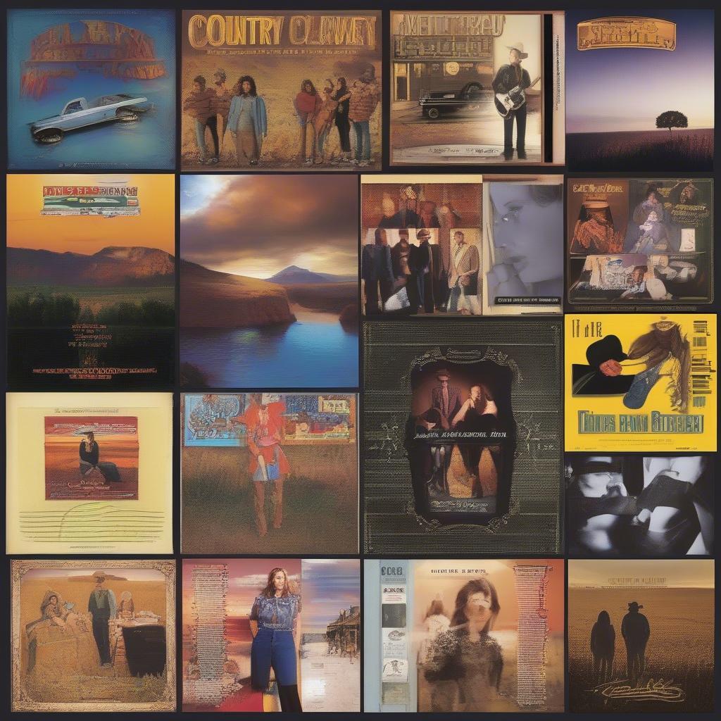 Iconic 90s Country Album Covers