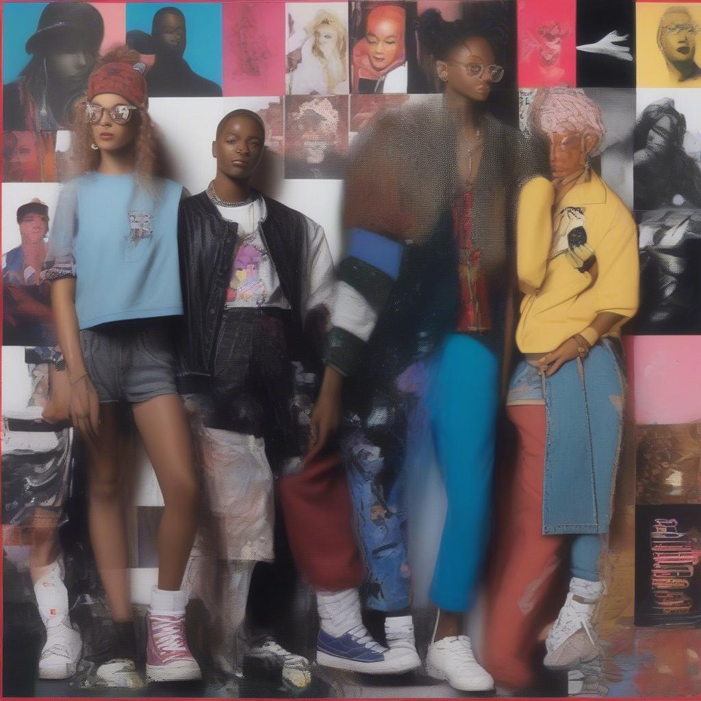 90s Music Influence: A split image showing the influence of 90s music on current artists and fashion trends.