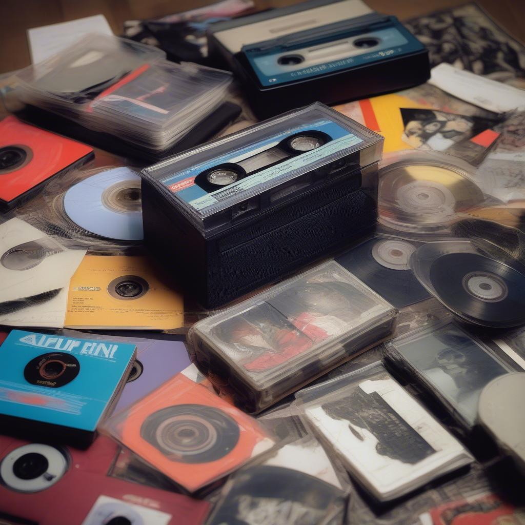 90s Music Memorabilia: Cassettes and CDs Were the Primary Medium for Enjoying Music