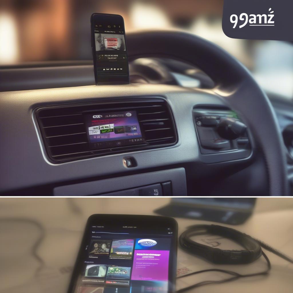 93.1 Jamz Listening Options: Images showcasing different ways to listen to 93.1 Jamz, including car radios, mobile apps, and online streaming platforms.