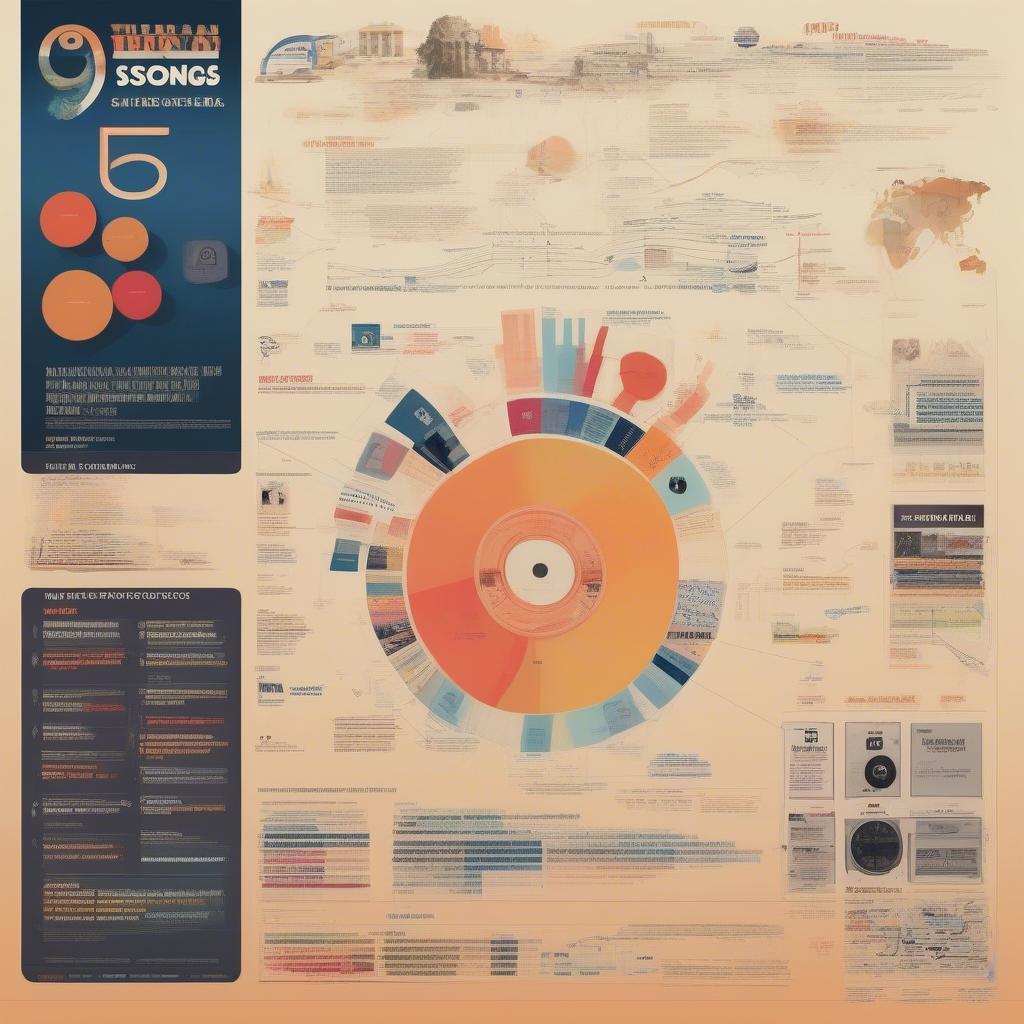 Influence of 97.5 Top Ten Songs: A graphical representation showcasing the influence of the 97.5 top ten songs on music trends, social media engagement, and cultural impact.