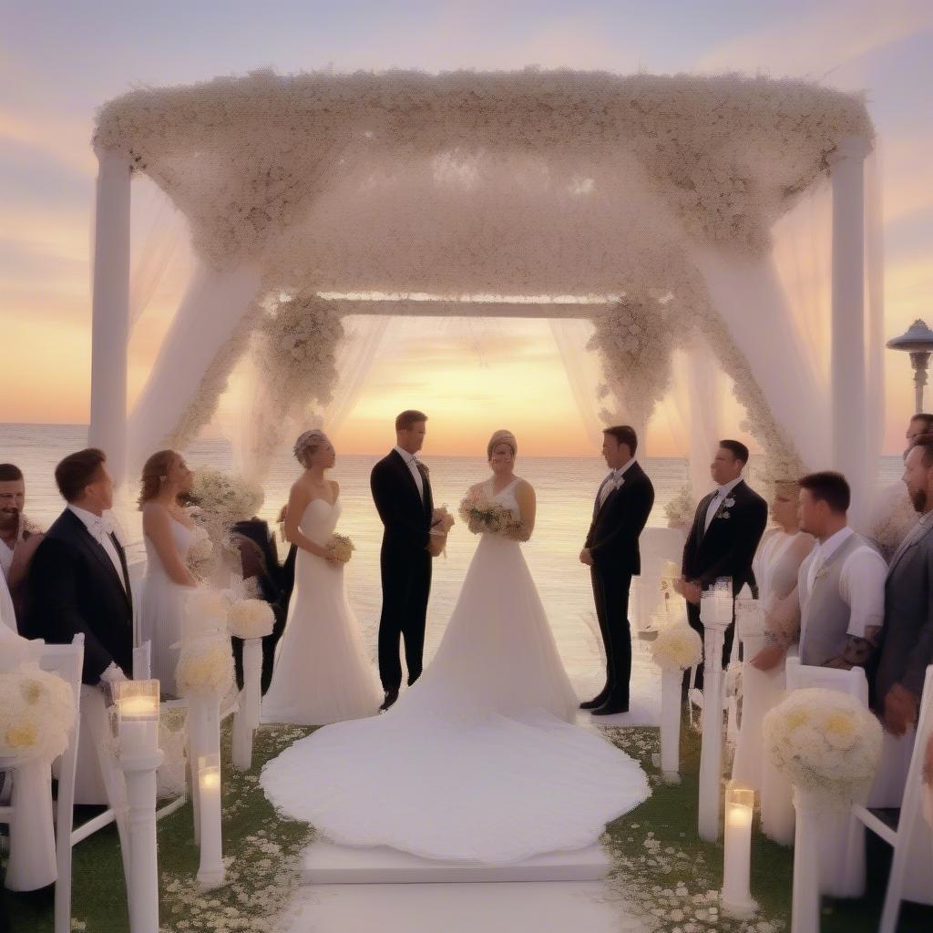 98 Degrees Singing "I Do (Cherish You)" with a Wedding Backdrop